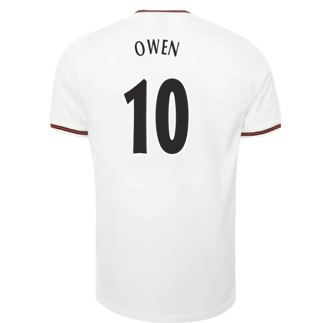 Liverpool Heritage 1997 Ecru Away Tee (OWEN 10)-SoccerKits Hub | Buy Soccer Jerseys Online